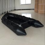 1.2mm PVC Military Attack Boats For Patrol , Black Color Aluminum Floor