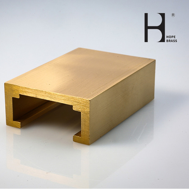 Moisture Proof Brass U Profile , 2m Long Copper Tile Capping Trim