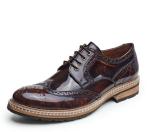 Fashion Italian Designer Men Formal Dress Shoes Genuine Leather Flat Luxury