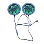 PSE certificate Jacket Cooling Fan Green Blade 7.4V Cooling Vest Fan