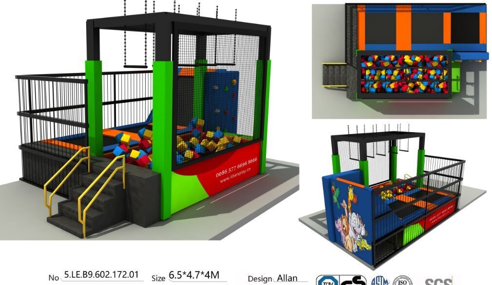 30M2 Best China Factory Supply Trampoline Park Amusement Indoor Trampoline Park