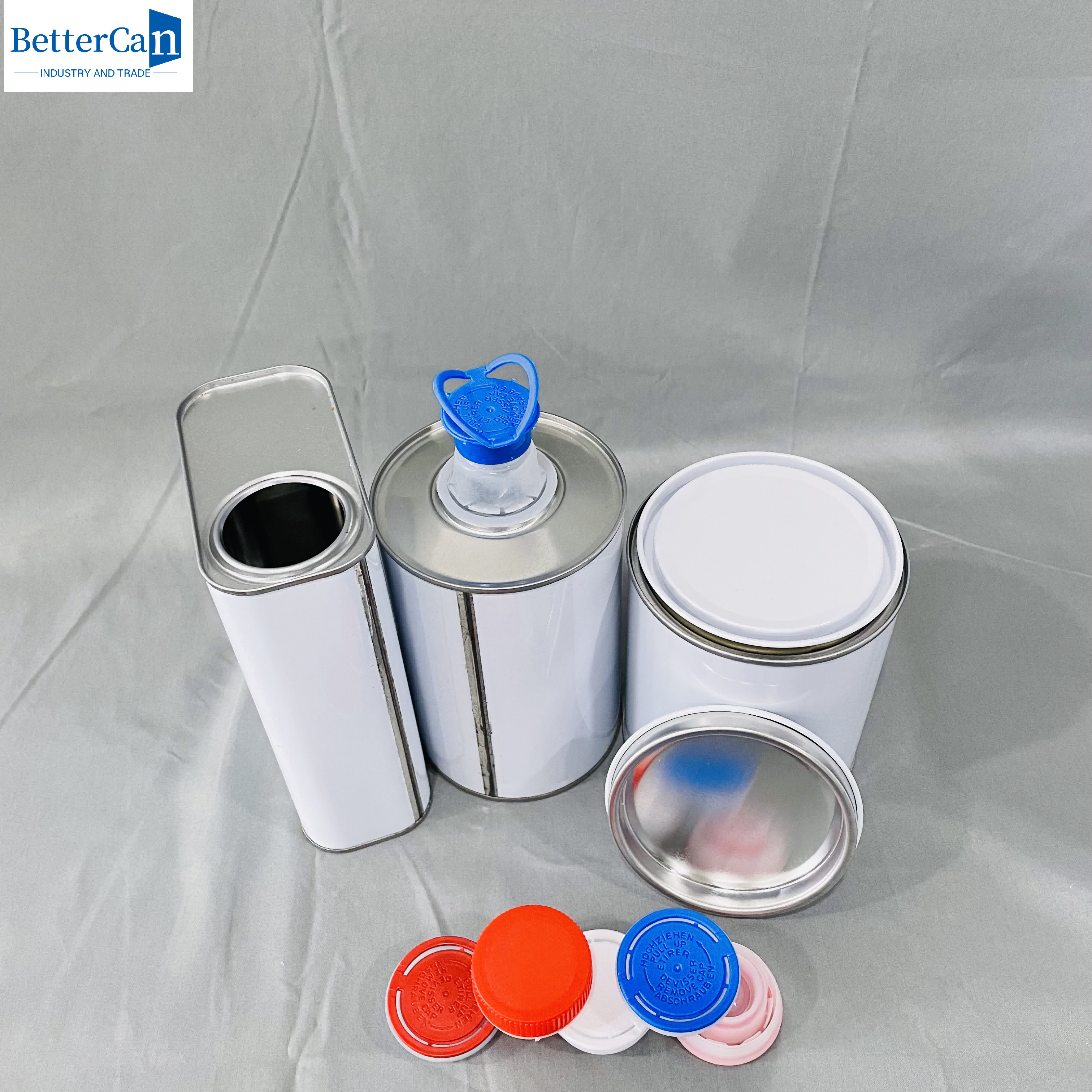 Empty 5L Paint Tin Rectangular Tin Can Small Paint Tins