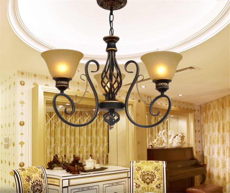Vintage Loft Chandelier European Fashion Wrought Iron Lighting(WH-CI-145)