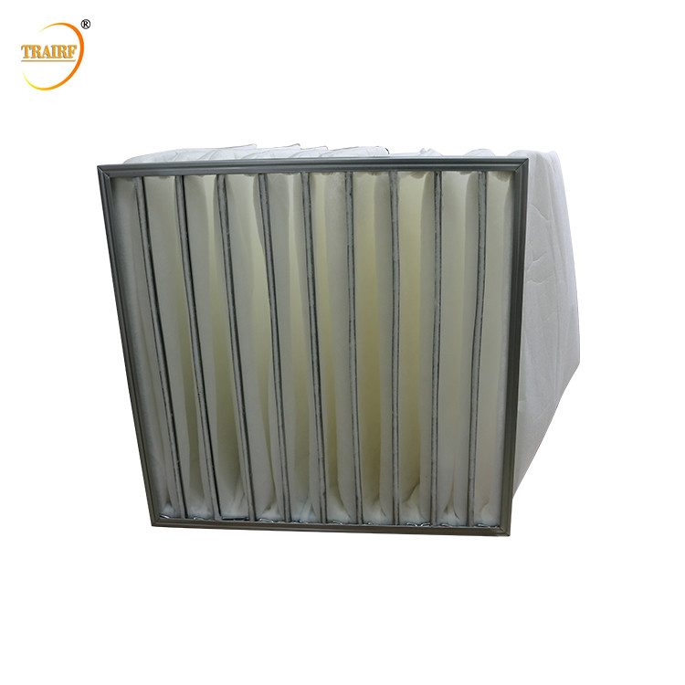 Customized 10 Pocket Medium Bag Filter For HVAC, AHU, Cleanroom G4