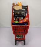 175L HDPP Nylon All Plastic Shopping Carts Warehouse Supermarket Shopping
