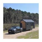 Modern Design Tiny House on Wheels Steel Material Outdoor Camping Garden