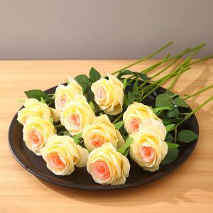 Quality 9-Headed Dusty Rose Aritificial Silk Flowers for Wedding and Mother's Day Decoration wholesale