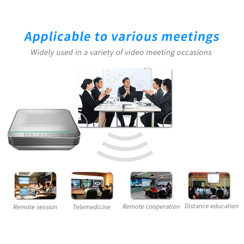 USB2.0 Bluetooth Video Conference Omnidirectional Microphone Echo Elimination Noise Reduction DSP Mute Speakerphone Mirc