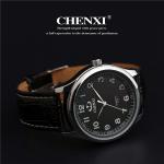OEM ODM Your Logo Custom Cheap Leather Watches Black White Unisex Watch