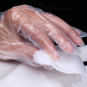 Quality Disposable Clear Plastic Gloves / Food Grade Kitchen Disposable Gloves wholesale