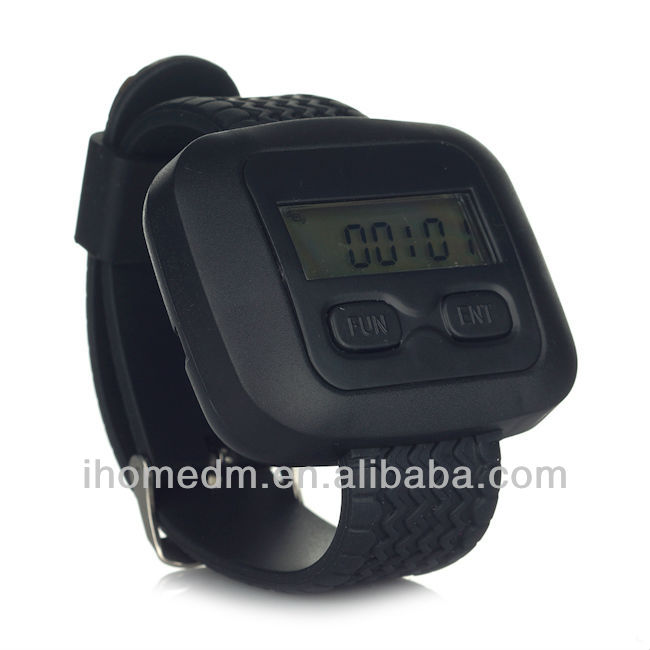 Service beeper bell with menu folder staff paging system