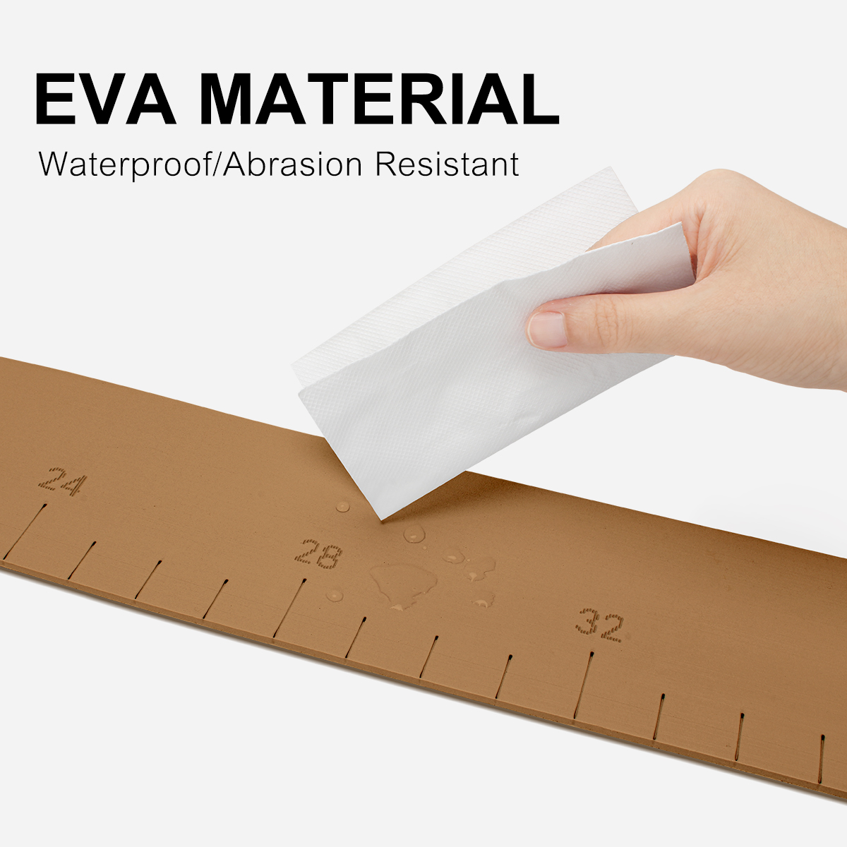 Customised EVA Measuring Mat with 3mm Thickness and Adhesive Foam Sticker 48inch*4inch