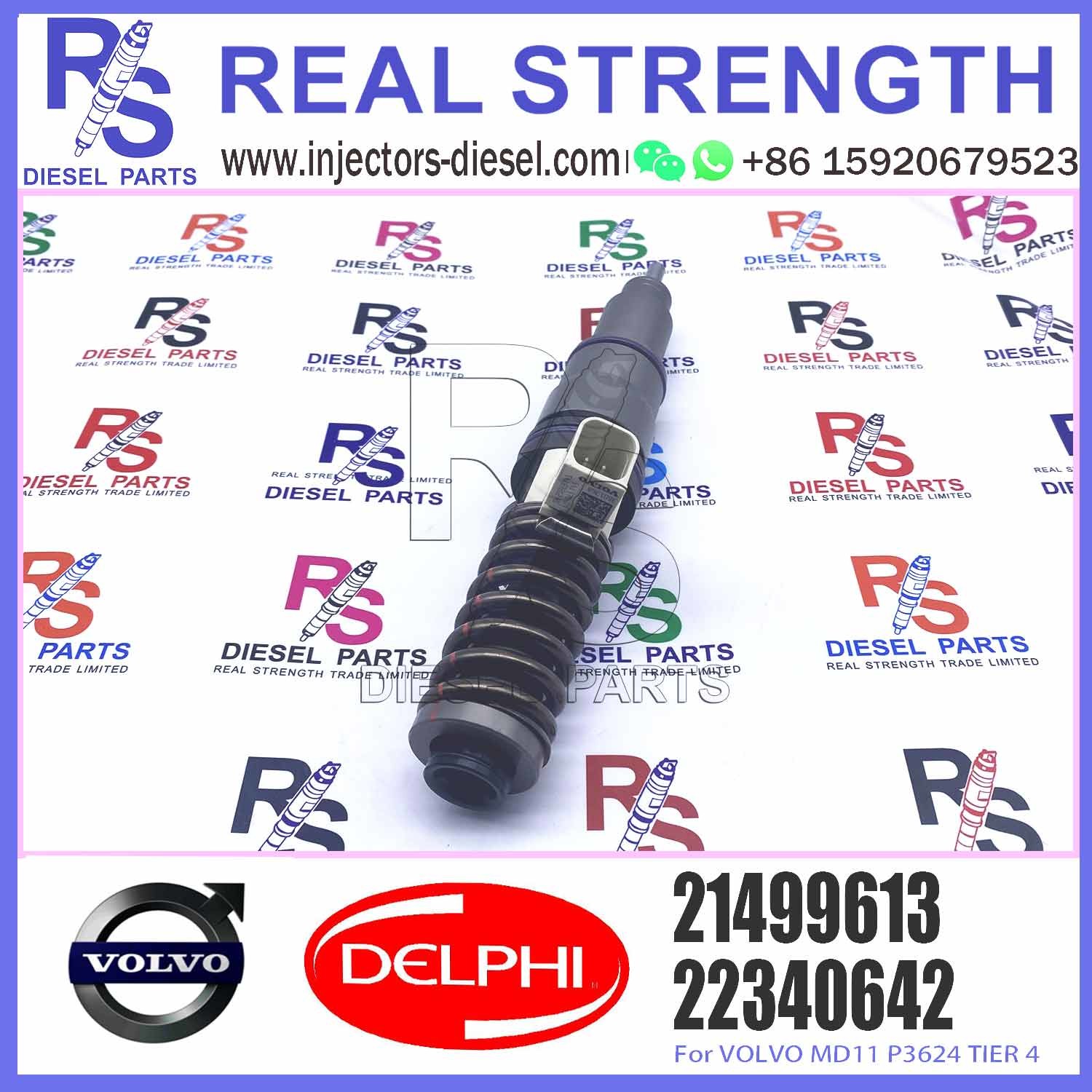Direct Sale Diesel Fuel Injector 21499613 22340642 BEBE4G16001 For V-O-L-V MD11 P3624 TIER 4