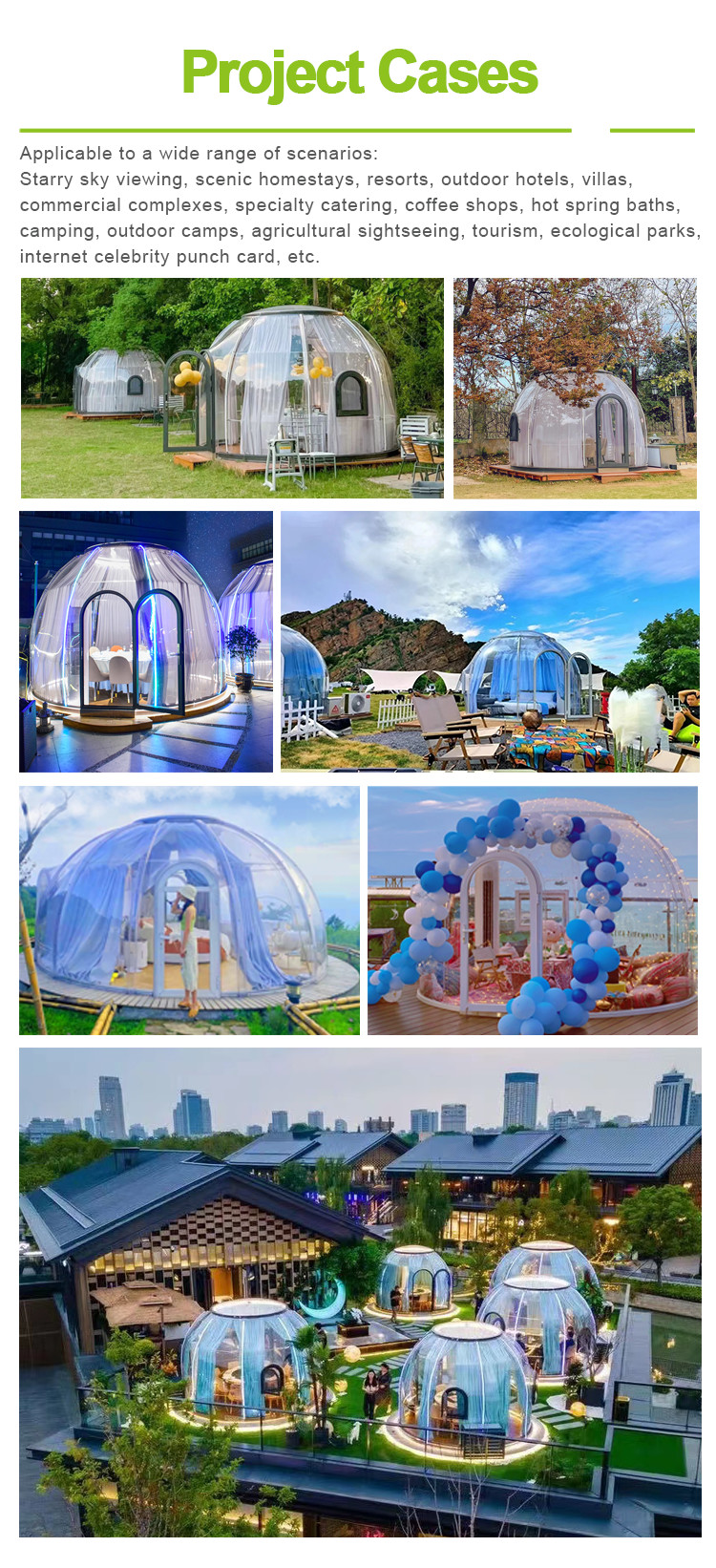 2.5m Diameter Bubble Tent House CE Certificate Dome Tent House