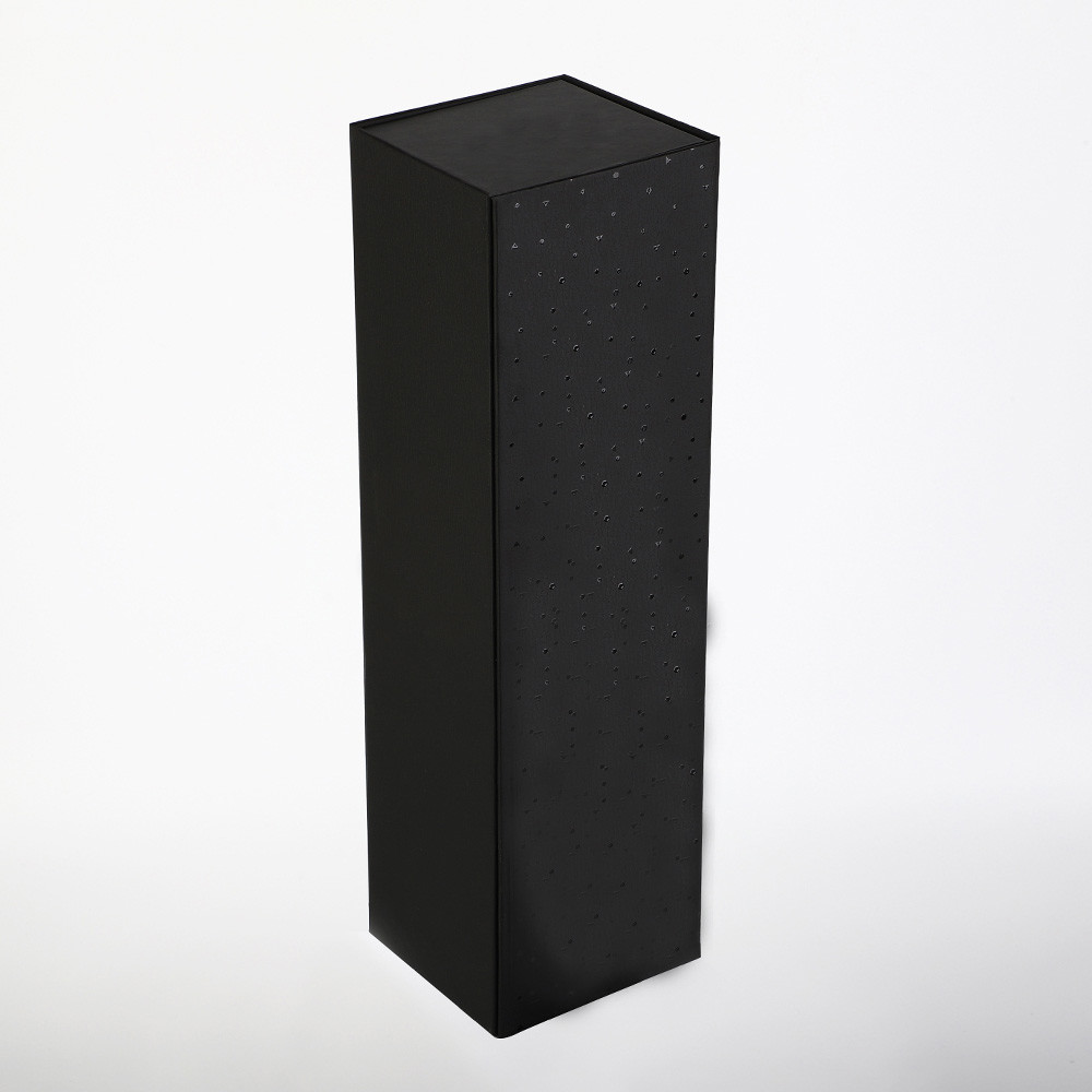 Champagne Wine Bottle Gift Box Flap Cardboard Magnetic Closure Rigid Flat Pack Whisky Brandy Box