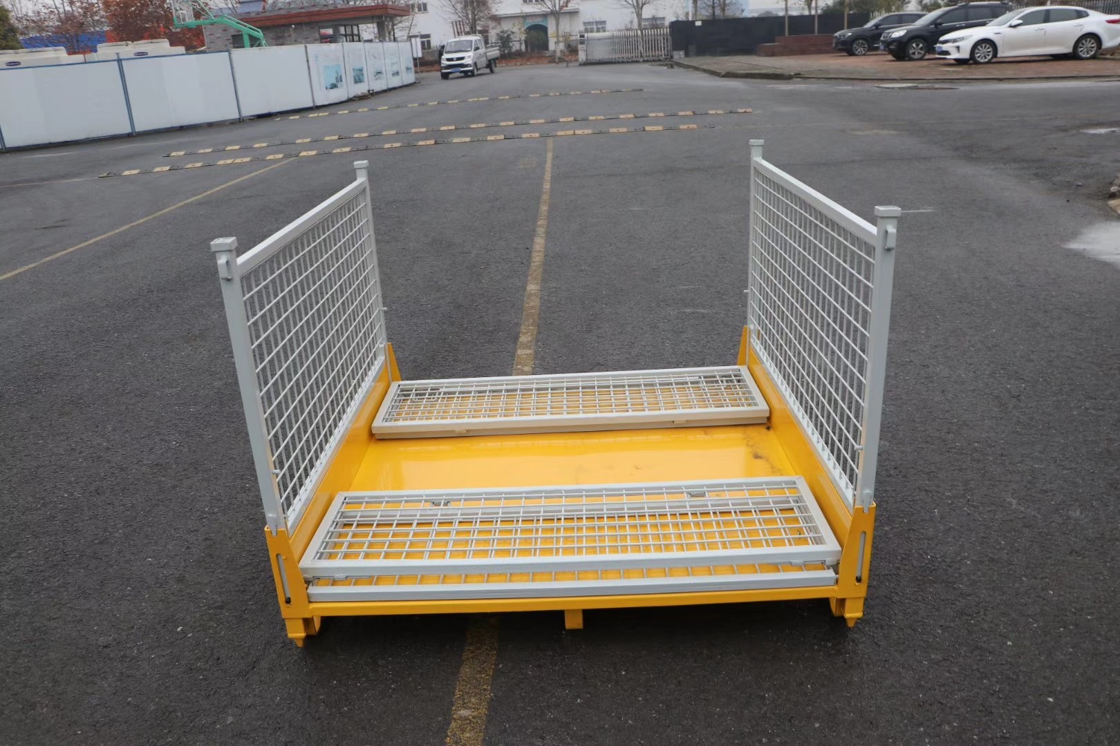 Transport Heavy Duty Storage Metal Pallet Box Industrial Folding Metal Pallet Cage