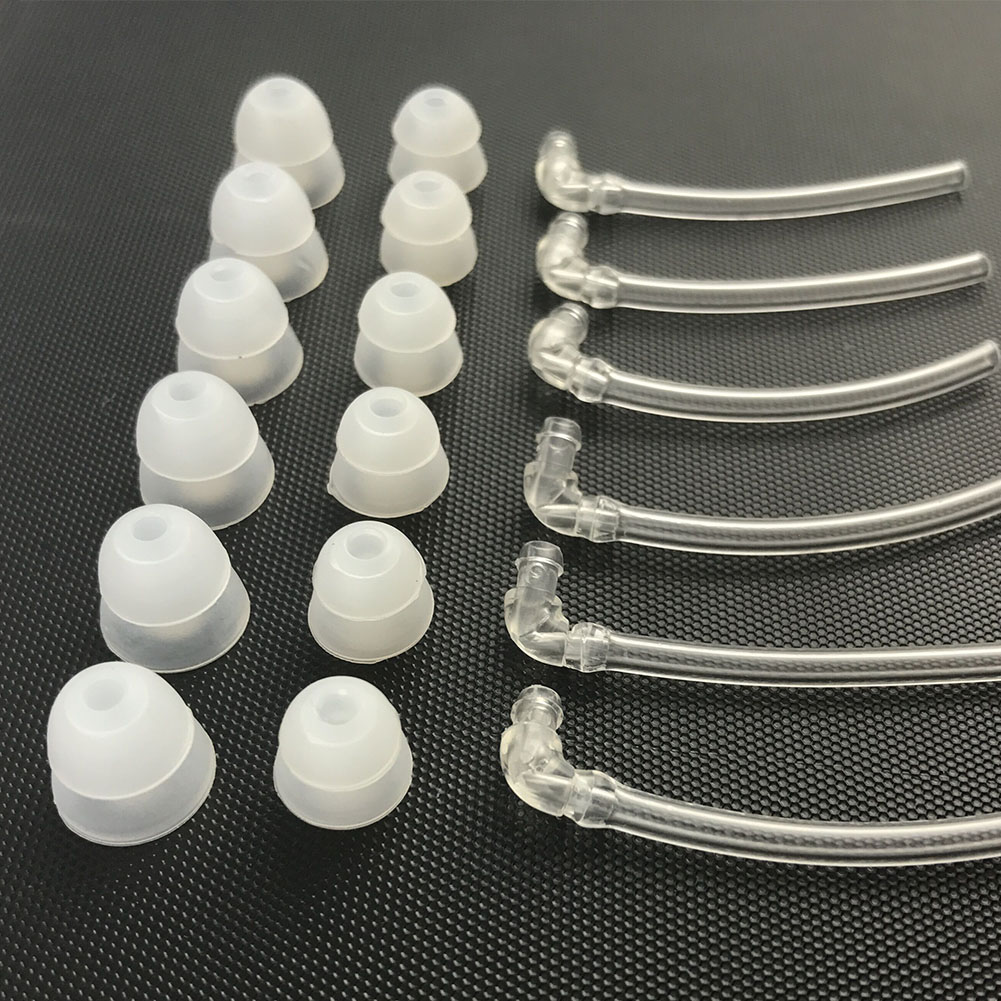 Transparent Hearing Aids Accessories 2 Caps Custom Ear Molds