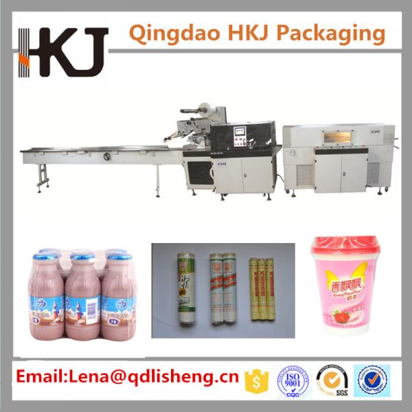 Reciprocating Shrink Film Packaging Machine , Biscuit Wrapping Machine 100 Bags