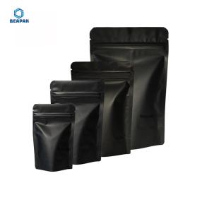 Quality Aluminium Foil Black Matte 120 Micron Stock Packaging Bags wholesale