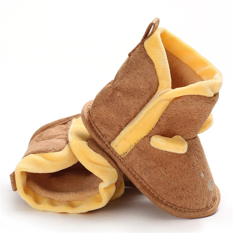 2019 winter Velvet plush 0-2 years boy and girl hook loop baby boots