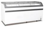 Energy Saving Ice Cream Display Chest Freezer , 828L Curved Glass Door Deep