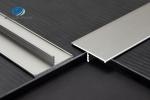 Extruded Aluminum T Profiles 2.5m Length Shiny Rose Gold Electrophoresis Brushed