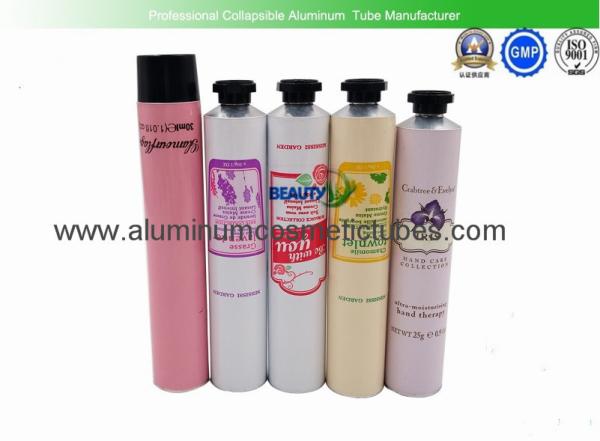 Hair Color Cream Aluminum Squeeze Tubes Silk Screen Printing Non Spill Eco