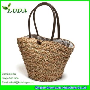 Quality LUDA 2014 New Seagrass Beach Bag Natural Straw Handbags wholesale