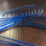 2.1mm Laundry Room Clothes Hanger , Notched Painting Steel Coated Wire Hangers