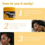 Customizable Loc Braiding Gel for African Hair Strong Hold No Flakes Edge