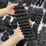 Raw Human Hair Deep Wave Virgin Brazilian Hair Bundles