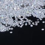 White Round Shape Lab Grown Loose Melee Diamonds 0.7 to 1.35mm DEF Color VVS