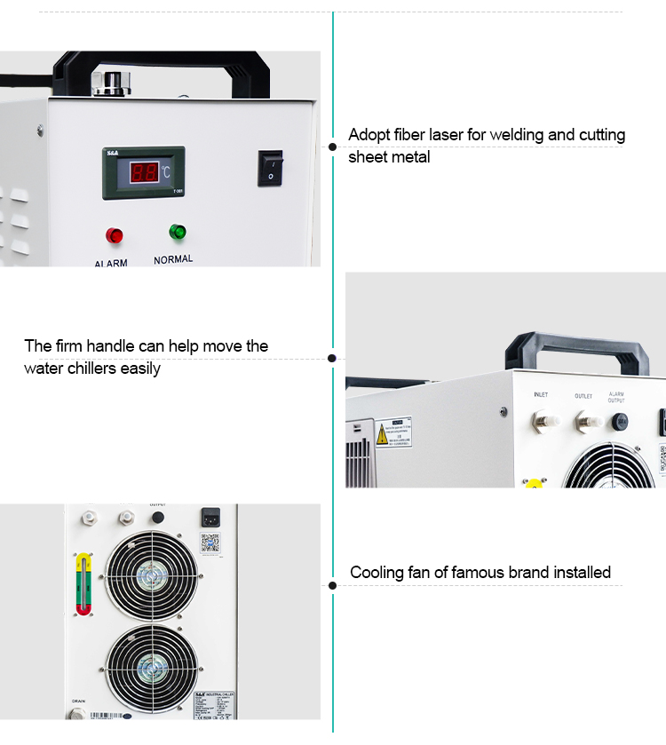 High Precision -0.3C CW-6000 Water Chiller Cooling for Environmental Friendly Cooling