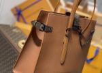 Black Mens Cross Pattern Genunie Cowhide Leather Handbag For Shopping