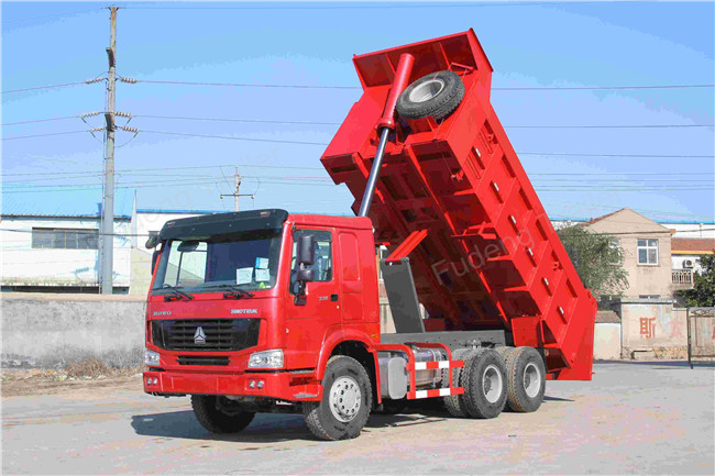 371HP Howo Dump Trailer Truck , LHD/RHD Drive Type 20cbm 40 Ton End Dump Truck