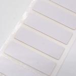 23.5mmx7mm Permanent Adhesive Label 1.5mil White Matte High Temperature