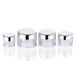 Round Cream Packaging Jar 20g Acrylic Material UV Printing 50mm Width
