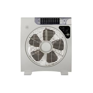 Quality Household 12V Solar Energy Rechargeable Box Fan With LED Light wholesale