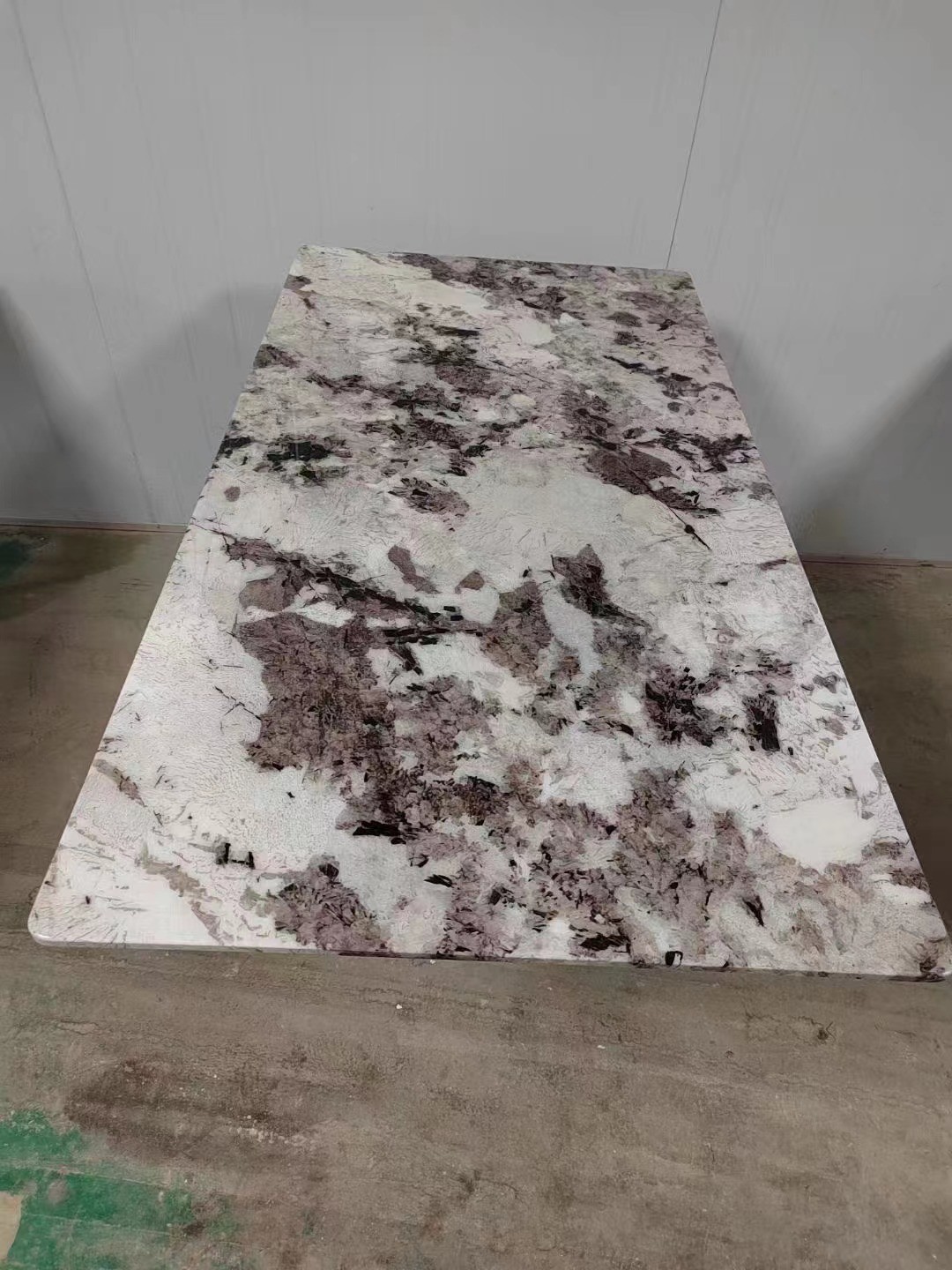 Modern Luxury Tempered Art Glass With Marble Printing Glass Top For Dining Room Table