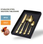 Sustainable Stainless Steel Cutlery Set Steak Knives Polished Metal Dishwasher