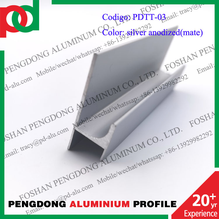 Aluminum Profiles T Shape Handles For Kitchen Cabinet Suitable For 15MM Panels
