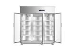 2-8 Degree Vaccine Cold Storage 3 Glass Doors Pharmacy Refrigerator For Medical