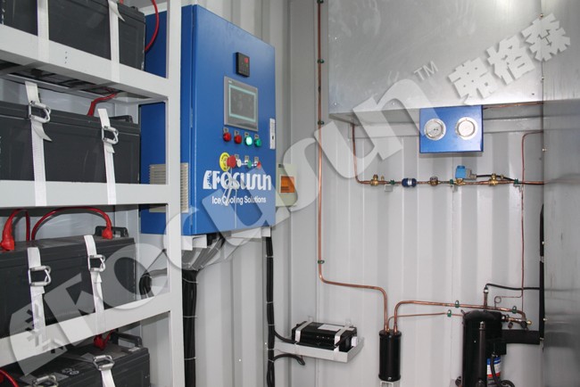 Video Outgoing-Inspection Provided 20GP Solar Powered Cold Room with R404A Refrigerant