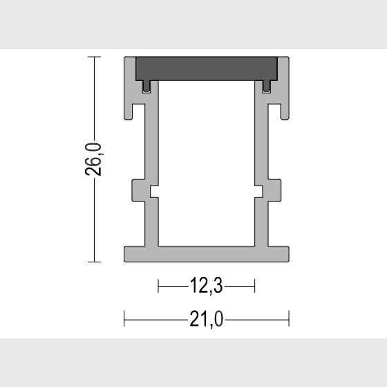 2020 Customized Silver Surface Underground Light Aluminum Strip Profile