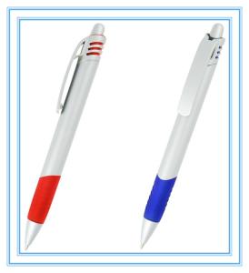 Quality logo engraved promotional pen, logo added plastic ballpen wholesale