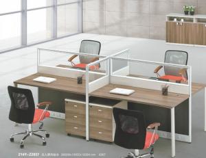 Quality modern 4 seats office workstation table furniture in warehouse wholesale