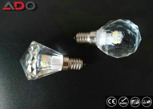 Quality Pure Light Color Crystal Clear Light Bulbs , E14 Led Candle Lamps Dimmable wholesale