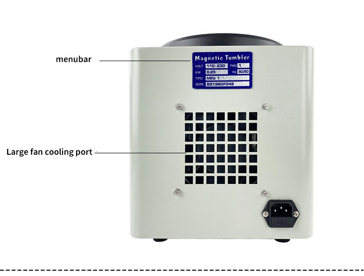 KT-185 Magnetic Tumbler Polishing Machine Jewelry Polisher Finishing 220V/110V
