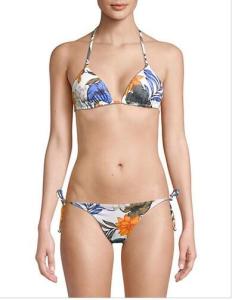 Quality VITAMIN A Gia Printed Triangle Bikini Top wholesale