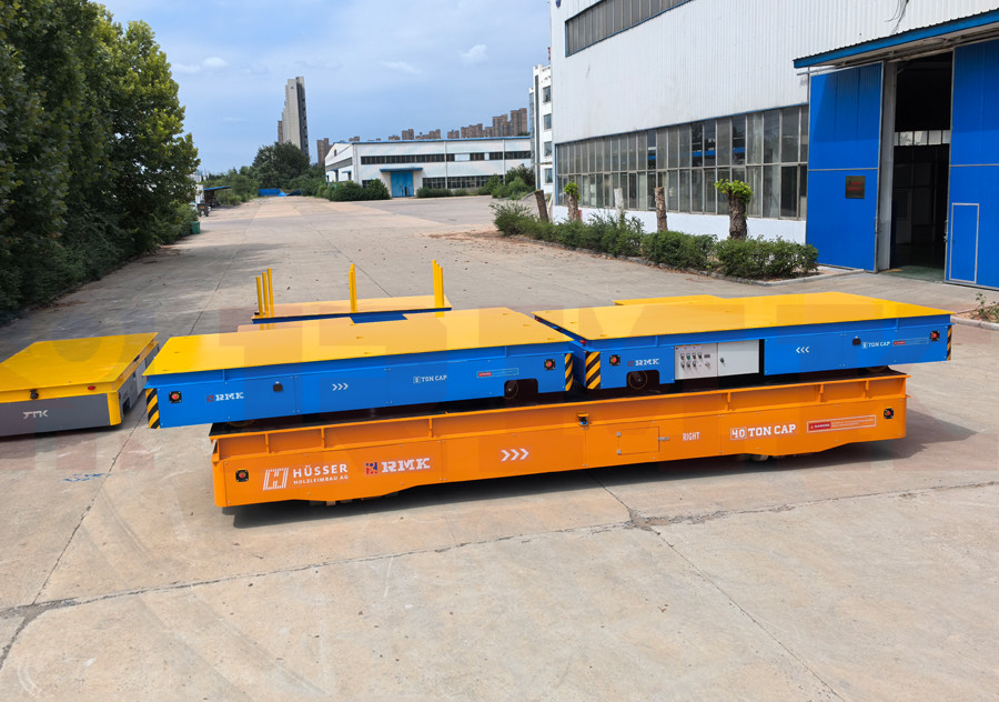 Electrically Driven Industrial Transfer Cart 30 Ton Heavy Load Battery Transfer Cart